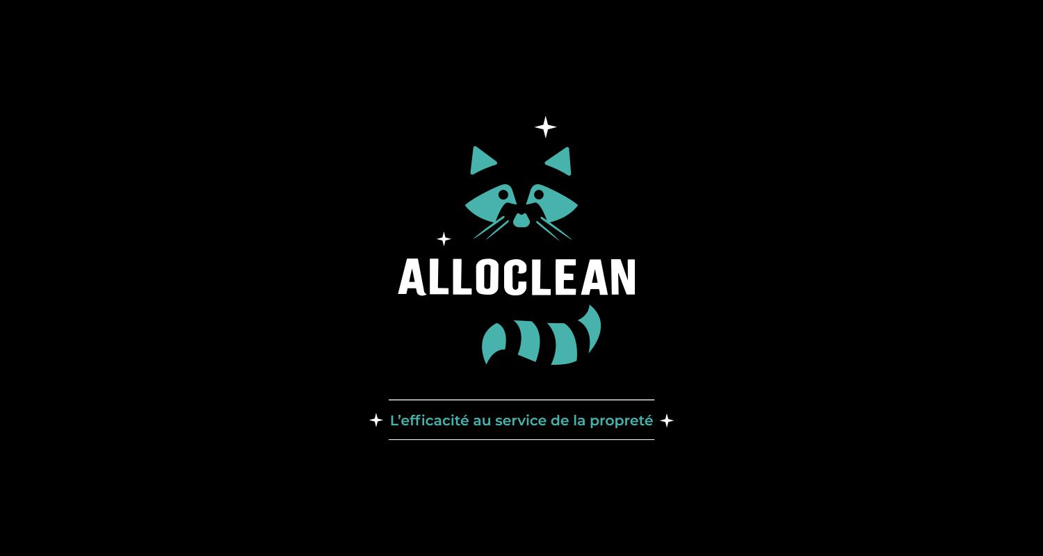 LOGO ALLOCLEAN FOND NOIR